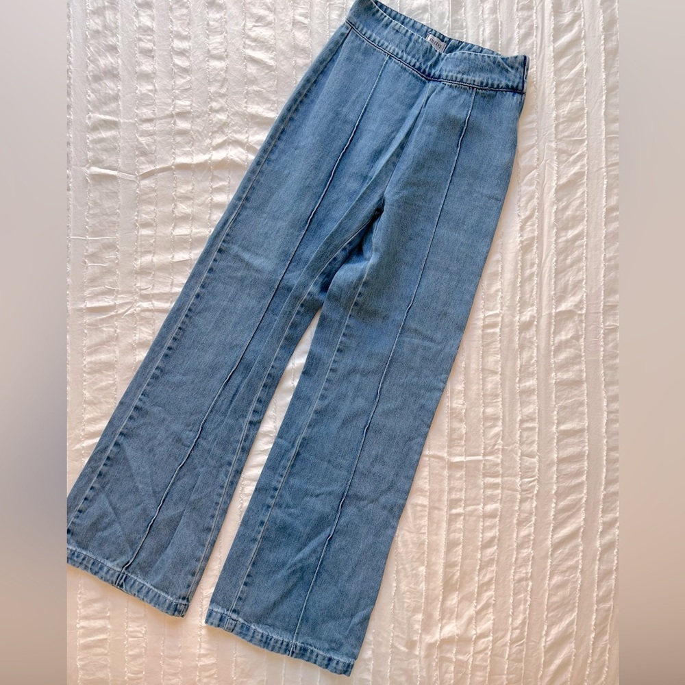 Twelve by Ontwelfth Wide-Leg High waisted Blue Jeans